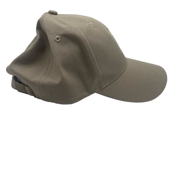 Bass Fishing Member Hat Cap Khaki Canvas Brown Adjustable Unisex Mens - Picture 3 of 6